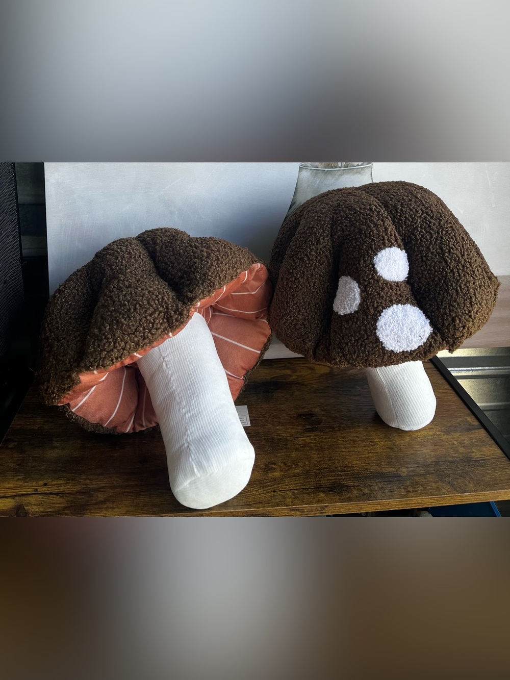 Target Bullseye Set of 2 Brown Mushroom Pillows